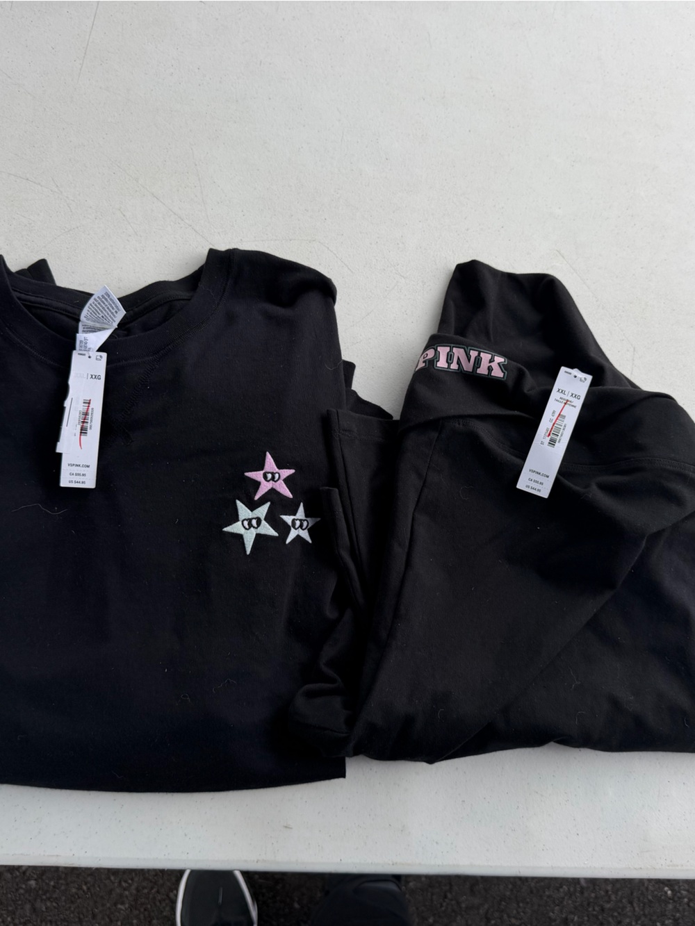 Pink Crew and leggings loungewear